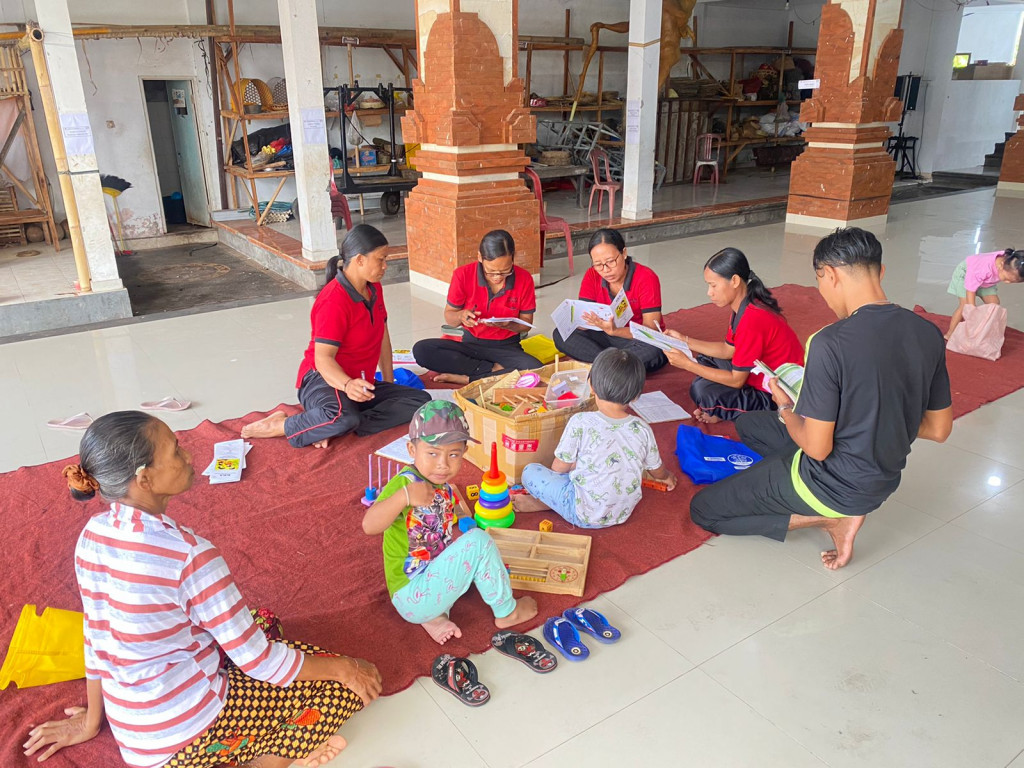Posyandu Balita dan Bina Keluarga Balita Br. Pengabetan Februari 2024